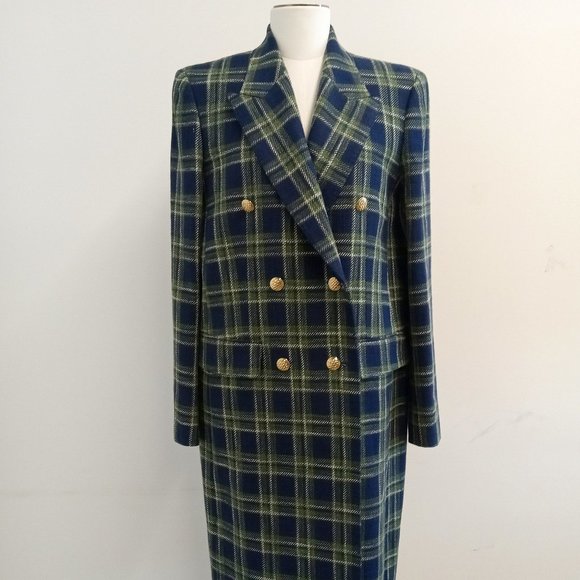 LAFAYETTE 148 NEW YORK Delft Multi Double-Breasted Trenchcoat